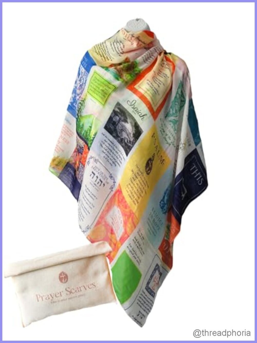 Joy Scripture Prayer Scarf Cotton Shawl Christian Wrap